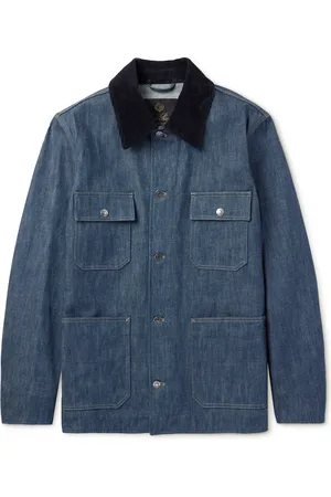 Loro Piana Conley Corduroy-Trimmed Austin Denim Jacket