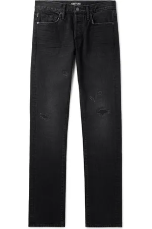 Tom Ford Slim-Fit Distressed Selvedge Jeans