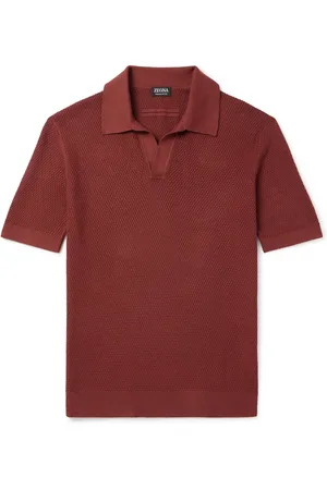 Ermenegildo Zegna Slim-Fit Cotton-Piqué Polo Shirt