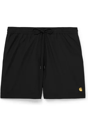 Carhartt Chase Straight-Leg Mid-Length Logo-Embroidered Swim Shorts
