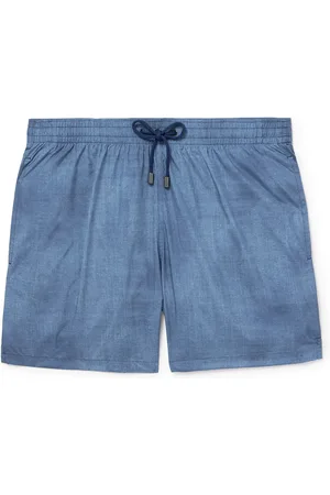 CANALI Straight-Leg Mid-Length Swim Shorts