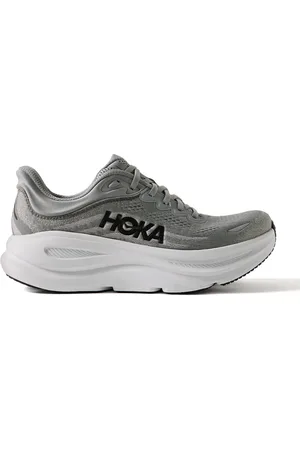 Hoka One One Bondi 9 Rubber-Trimmed Mesh Running Sneakers