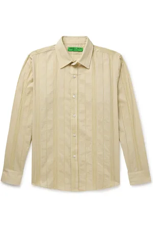 Small Talk Striped Cotton-Voile Shirt