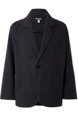 MONITALY Linen and Cotton-Blend Suit Jacket