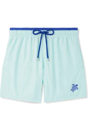Vilebrequin Moka Straight-Leg Mid-Length ECONYL® Swim Shorts