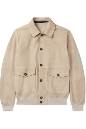 Incotex Montedoro Suede Bomber Jacket