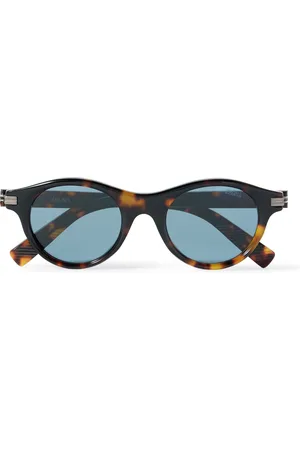 Ermenegildo Zegna Round-Frame Acetate Sunglasses