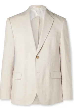 Mr P. Regular-Fit Linen Suit Jacket