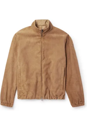 Moncler Turbat Logo-Appliquéd Reversible Suede and AirSoft Shell Jacket