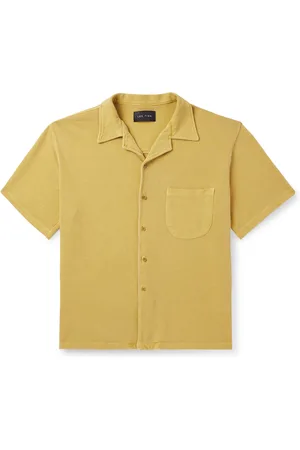 Les Tien Camp-Collar Cotton-Piqué Shirt