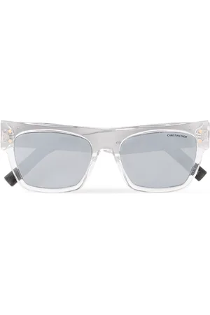 Dior CD Diamond S8I Square-Frame Acetate and Monogrammed -Tone Sunglasses