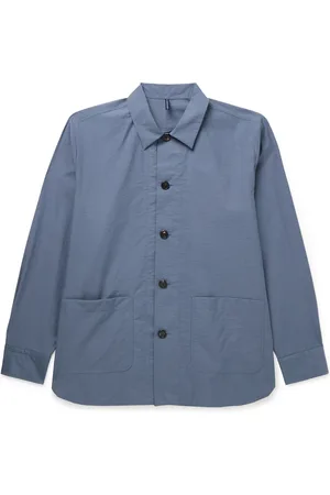 Incotex Teknosartorial Washed Cotton-Blend Poplin Overshirt