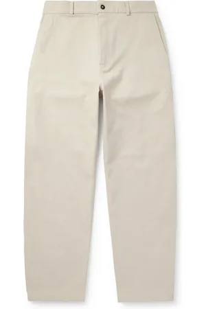 De Bonne Facture Balloon Straight-Leg Cotton-Drill Trousers