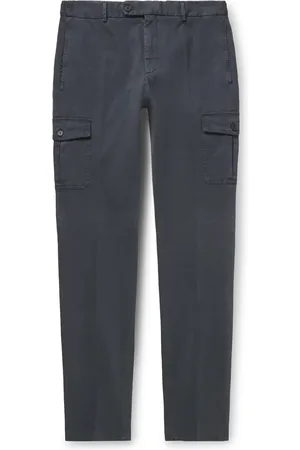 Incotex Venezia 1951 Slim-Fit Tapered Garment-Dyed Cotton-Blend Twill Cargo Trousers