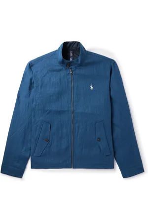 Ralph Lauren Reversible Herringbone Linen and Taffeta Jacket
