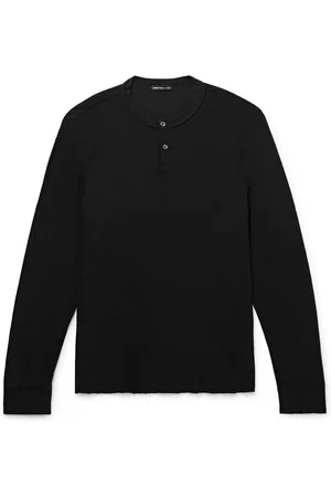 James Perse Cotton-Jersey Henley Shirt