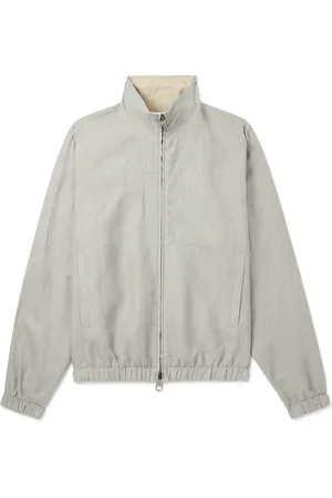 Loro Piana Reversible Linen Bomber Jacket