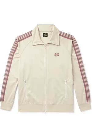 Pins & Needles Webbing-Trimmed Logo-Embroidered Tech-Jersey Track Jacket