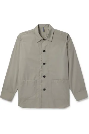 Incotex Teknosartorial Washed Cotton-Blend Poplin Overshirt
