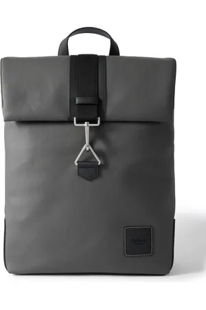 MULBERRY Dalston Leather-Trimmed Coated-Canvas Backpack