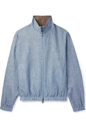 Loro Piana Reversible Linen Bomber Jacket