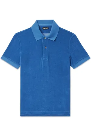Tom Ford Cotton-Blend Terry Polo Shirt