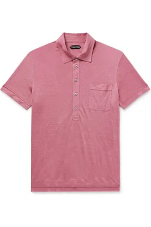 Tom Ford Slim-Fit Silk and Linen-Blend Polo Shirt