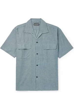 MONITALY 50s Milano Camp-Collar Cotton Oxford Shirt