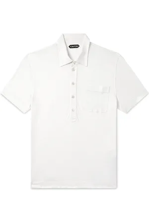 Tom Ford Slim-Fit Silk and Linen-Blend Polo Shirt