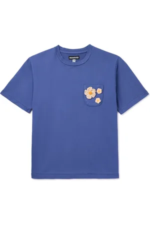 MONITALY Crochet-Trimmed Cotton-Jersey T-Shirt