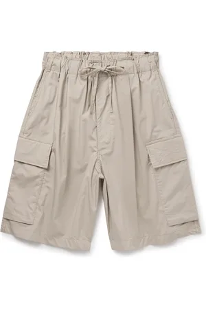 Kaptain Sunshine Straight-Leg Cotton-Blend Shell Drawstring Cargo Shorts