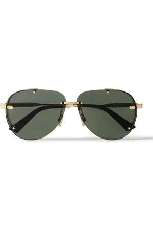 Dior NeoDior A1U Aviator-Style Guilloché -Tone Sunglasses