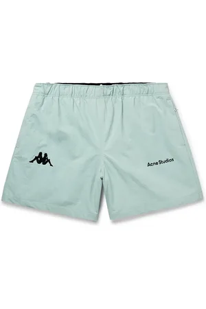 Acne Studios Kappa Straight-Leg Logo-Embroidered Nylon Shorts