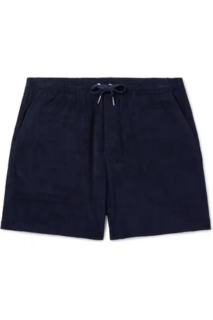 Ralph Lauren Riviera Straight-Leg Cotton and Modal-Blend Terry Drawstring Shorts