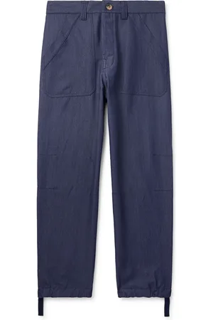 Brunello Cucinelli Straight-Leg Virgin Wool-Blend Trousers