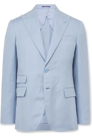 Ralph Lauren Slim-Fit Silk and Linen-Blend Suit Jacket