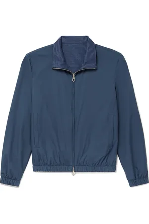 Loro Piana Reversible Storm System® Jersey and Twill Bomber Jacket