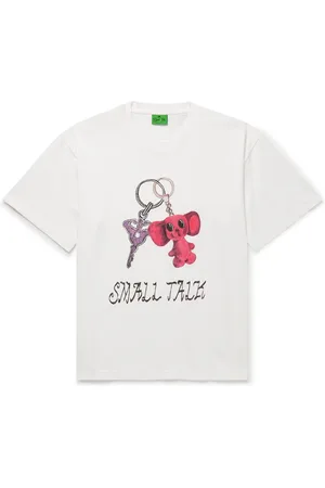 Small Talk Logo-Print Cotton-Blend Jersey T-Shirt