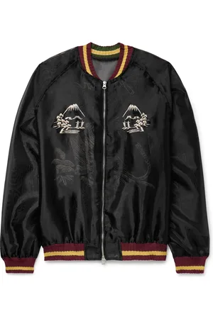 KAPITAL Souvenir Embroidered Organza Bomber Jacket