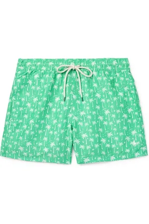 Ralph Lauren Traveler Straight-Leg Mid-Length Printed Swim Shorts
