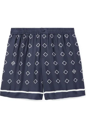 VALENTINO GARAVANI Straight-Leg Printed Silk-Twill Shorts