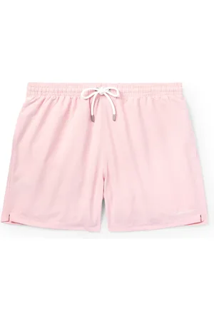 Ralph Lauren Straight-Leg Mid-Length Logo-Embroidered Swim Shorts