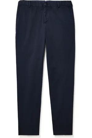 Sunspel Straight-Leg Garment-Dyed Cotton-Blend Twill Chinos
