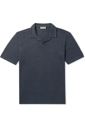 CANALI Linen Polo Shirt