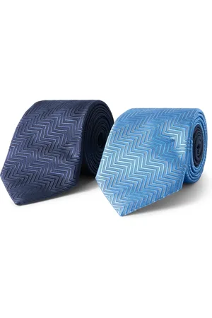 Missoni Set of Two 7cm Striped Silk-Jacquard Ties