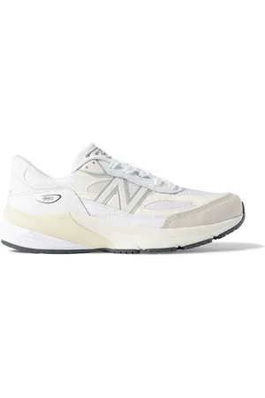 New Balance 990 V6 Leather-Trimmed Suede and Mesh Sneakers