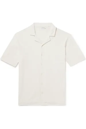 Sunspel Camp-Collar Cotton-Terry Shirt