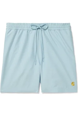Carhartt Chase Straight-Leg Mid-Length Logo-Embroidered Swim Shorts