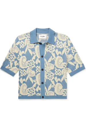 Corridor Jacquard-Knit Organic Pima Cotton Shirt