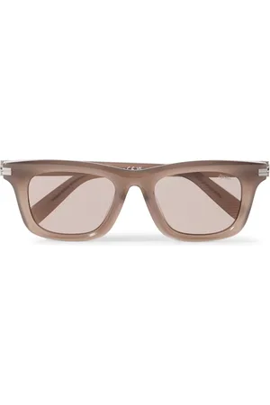 Ermenegildo Zegna Square-Frame Acetate Sunglasses